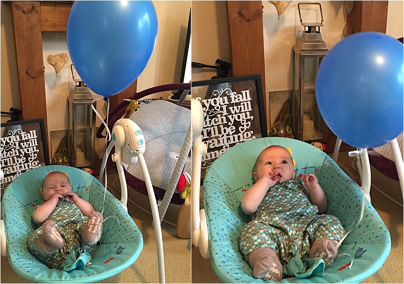 Baby balloon play